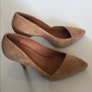 Madewell Suede Nude Heel